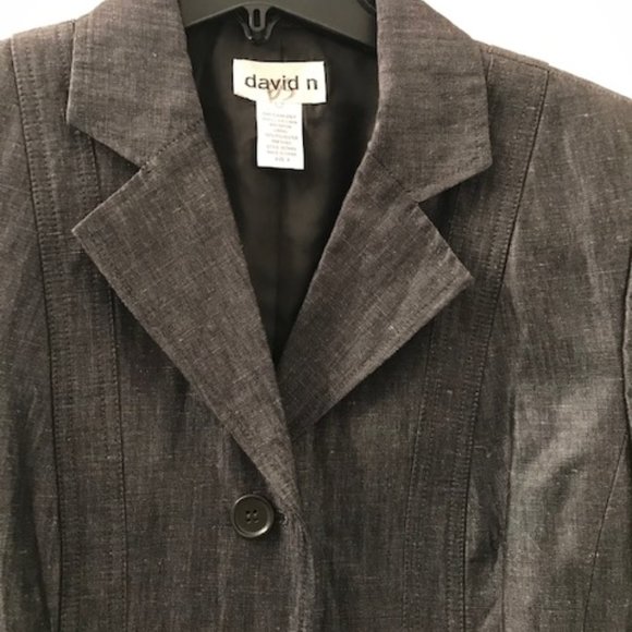 David N Dark Gray with Sheen Jacket / Blazer - Picture 3 of 12